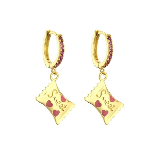 Ohrstecker, Damenschmuck, Schmuck, süßer Süßigkeiten-Anhänger, zeigen Sie Ihre Schönheit, vielseitig, modisch, exquisit, Einstellbar, Acryl von SKJUBLPG