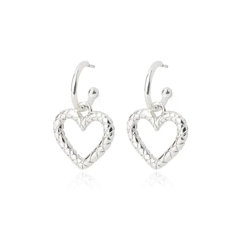 Ohrstecker, Damenschmuck, Schmuck für Damen, hohler Herz-Anhänger, trendiges Luxus-Design, Einstellbar, Acryl von SKJUBLPG
