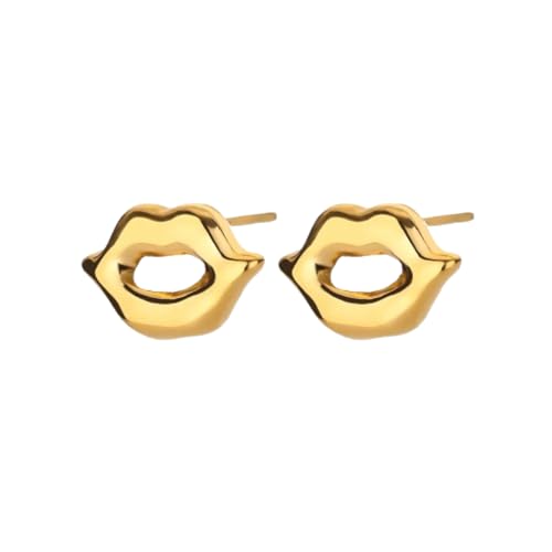 Ohrstecker, Damenschmuck, Schmuck für Damen, lippenförmige Ohrringe, einzigartig und schön, durchbohrt, zeigen Sie Ihre Schönheit, vielseitig, modisch, exquisit von SKJUBLPG