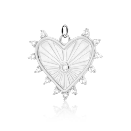 SKJUBLPG 925 Anhänger für Damen, Hochzeit, Rock, Punk, zart, keine Halskette, Einstellbar, Kristall SKJUBLPG 925 Anhänger für Damen, Hochzeit, Rock, Punk, zart, keine Halskette, Einstellbar, Kristall von SKJUBLPG