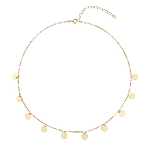 SKJUBLPG 925 Anhängerkette, lange Halskette, Schmuck, Damen, modisch, stapelbar, exquisit, vielseitig, Einstellbar, Kristall von SKJUBLPG