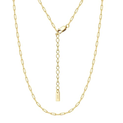 SKJUBLPG 925 modische Büroklammer-Kette für Damen und Herren, schlichter Basic-Choker, Party-Schmuck, Einstellbar, Kristall SKJUBLPG 925 modische Büroklammer-Kette für Damen und Herren, schlichter Basic-Choker, Party-Schmuck, Einstellbar, Kristall von SKJUBLPG