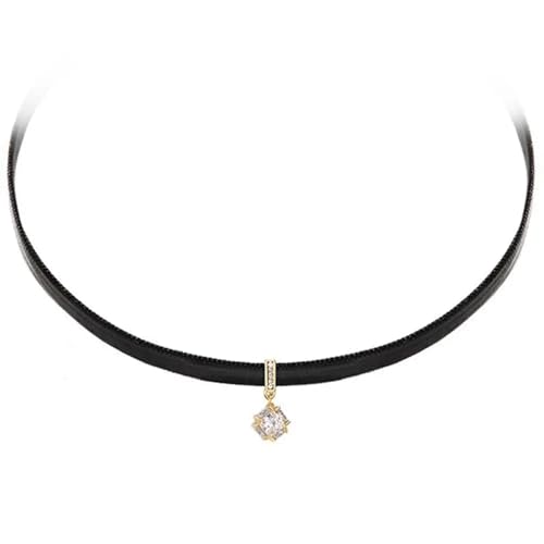 SKJUBLPG Choker-Halskette für Damen, Teenager, Mädchen, mit Nieten, Herz, Kreuz, Rock, Modeschmuck, Einstellbar, Kristall SKJUBLPG Choker-Halskette für Damen, Teenager, Mädchen, mit Nieten, Herz, Kreuz, Rock, Modeschmuck, Einstellbar, Kristall von SKJUBLPG
