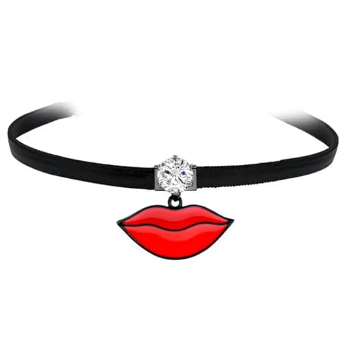 SKJUBLPG Choker-Halskette für Damen, Teenager, Mädchen, mit Nieten, Herz, Kreuz, Rock, Modeschmuck, Einstellbar, Kristall SKJUBLPG Choker-Halskette für Damen, Teenager, Mädchen, mit Nieten, Herz, Kreuz, Rock, Modeschmuck, Einstellbar, Kristall von SKJUBLPG