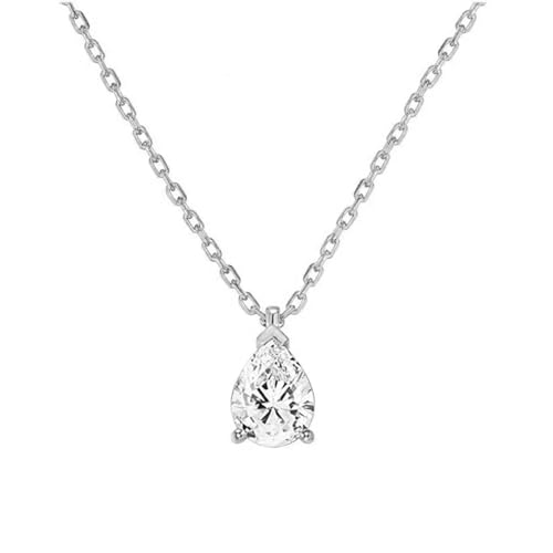 SKJUBLPG Damen-Halskette mit Anhänger, herzförmig, Hochzeitsschmuck, Modeschmuck für den täglichen Gebrauch, Einstellbar, Kristall von SKJUBLPG