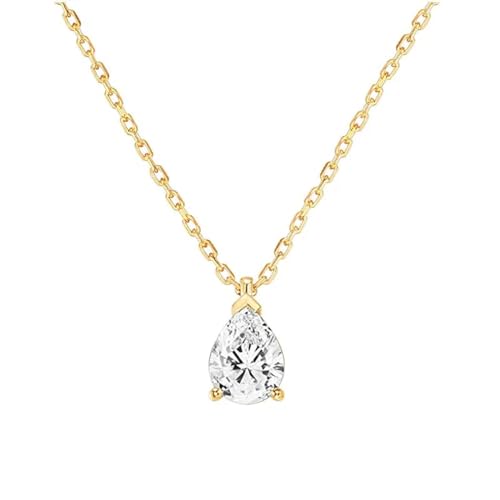 SKJUBLPG Damen-Halskette mit Anhänger, herzförmig, Hochzeitsschmuck, Modeschmuck für den täglichen Gebrauch, Einstellbar, Kristall von SKJUBLPG