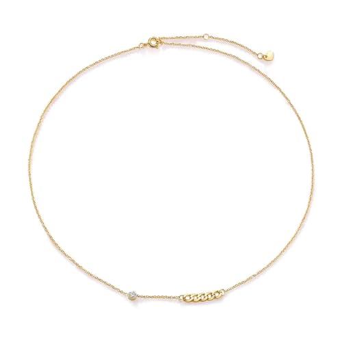 SKJUBLPG Damen-Halskette mit seitlichem Kreuz für Mädchen, exquisite, einfache Choker-Halskette, modische Halskette für den täglichen Gebrauch, Einstellbar, Kristall SKJUBLPG Damen-Halskette mit seitlichem Kreuz für Mädchen, exquisite, einfache Choker-Halskette, modische Halskette für den täglichen Gebrauch, Einstellbar, Kristall von SKJUBLPG
