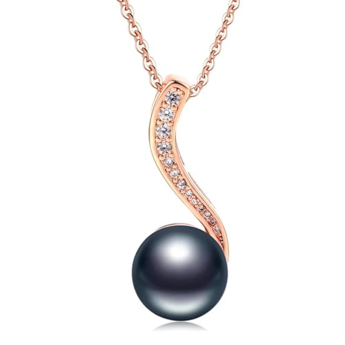 SKJUBLPG Elegante schwarze Halskette mit Anhänger, Modeschmuck für Mädchen SKJUBLPG Elegante schwarze Halskette mit Anhänger, Modeschmuck für Mädchen von SKJUBLPG
