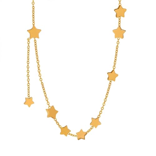 SKJUBLPG Fashion Boutique Halskette mit Stern-Quaste, exquisites Mädchen, kreativ, schlicht, Retro-Schmuck SKJUBLPG Fashion Boutique Halskette mit Stern-Quaste, exquisites Mädchen, kreativ, schlicht, Retro-Schmuck von SKJUBLPG