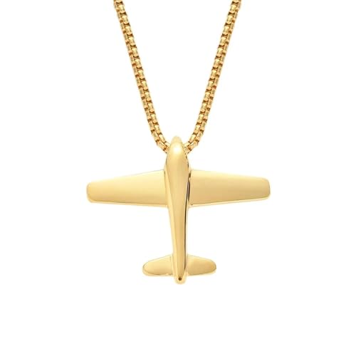 SKJUBLPG Flugzeug-Halsketten und Anhänger für Herren, Hip-Hop-Schmuck, stilvolle Halsketten für den täglichen Gebrauch, Einstellbar, Kristall SKJUBLPG Flugzeug-Halsketten und Anhänger für Herren, Hip-Hop-Schmuck, stilvolle Halsketten für den täglichen Gebrauch, Einstellbar, Kristall von SKJUBLPG