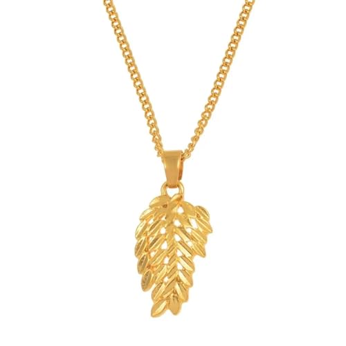 SKJUBLPG Halskette mit Blatt-Anhänger für Damen und Mädchen, Schmuck, Hochzeitsaccessoires SKJUBLPG Halskette mit Blatt-Anhänger für Damen und Mädchen, Schmuck, Hochzeitsaccessoires von SKJUBLPG