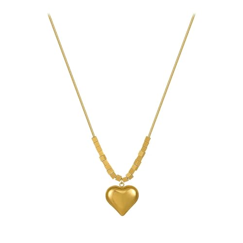 SKJUBLPG Halskette mit Herz-Anhänger für Damen, Modeschmuck, Hochzeit, Party, einzigartiges Accessoire für Mädchen SKJUBLPG Halskette mit Herz-Anhänger für Damen, Modeschmuck, Hochzeit, Party, einzigartiges Accessoire für Mädchen von SKJUBLPG