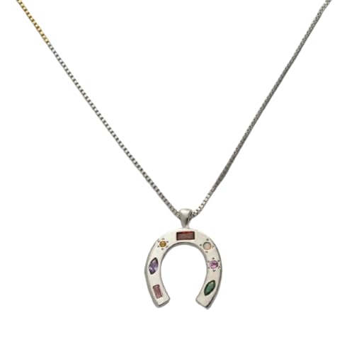 SKJUBLPG Halskette mit Hufeisen-Anhänger in U-Form im Vintage-Stil, für Damen und Mädchen, Glückssymbol, weiblicher Schmuck 1–2 SKJUBLPG Halskette mit Hufeisen-Anhänger in U-Form im Vintage-Stil, für Damen und Mädchen, Glückssymbol, weiblicher Schmuck 1–2 von SKJUBLPG