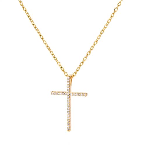 SKJUBLPG Halskette mit Kreuz-Anhänger für Damen, Sterne, Mädchen, Gothic-Schmuck, schöner Mehrzweck, Einstellbar, Kristall SKJUBLPG Halskette mit Kreuz-Anhänger für Damen, Sterne, Mädchen, Gothic-Schmuck, schöner Mehrzweck, Einstellbar, Kristall von SKJUBLPG