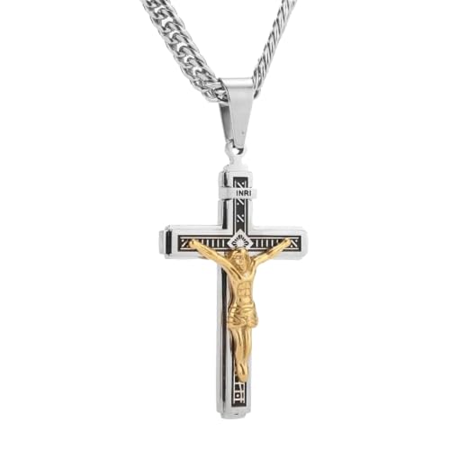 SKJUBLPG Mehrlagige Kreuz-Halskette mit Anhänger, kann wunderschön und vielseitig getragen werden SKJUBLPG Mehrlagige Kreuz-Halskette mit Anhänger, kann wunderschön und vielseitig getragen werden von SKJUBLPG