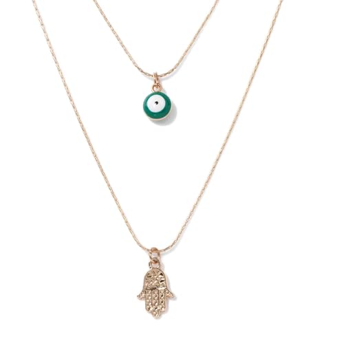 SKJUBLPG Modische Halskette mit Anhänger, Hochzeit, Party, weiblicher Schmuck für Frauen und Mädchen, Freundschaft, Einstellbar, Kristall SKJUBLPG Modische Halskette mit Anhänger, Hochzeit, Party, weiblicher Schmuck für Frauen und Mädchen, Freundschaft, Einstellbar, Kristall von SKJUBLPG