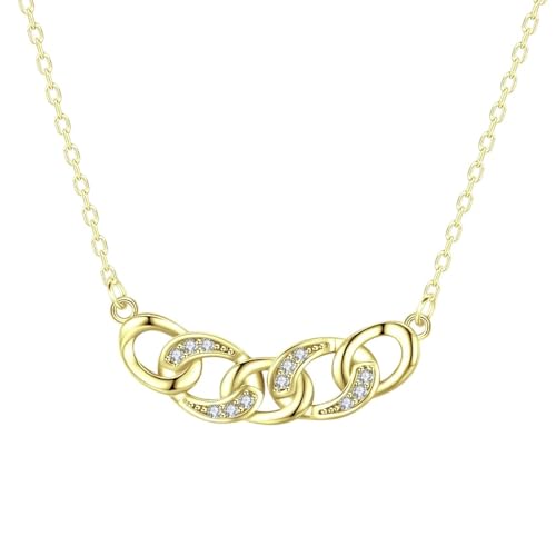 SKJUBLPG Modische Halskette mit Anhänger, transparent, für Damen und Mädchen, Party-Zubehör, 925er-Schmuck, Einstellbar, Kristall SKJUBLPG Modische Halskette mit Anhänger, transparent, für Damen und Mädchen, Party-Zubehör, 925er-Schmuck, Einstellbar, Kristall von SKJUBLPG