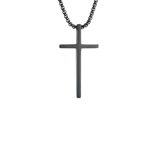 SKJUBLPG Modische Halskette mit Kreuz-Anhänger, für Damen und Herren, cooler Schmuck für Jungen und Mädchen, Punk, Hip-Hop-Schmuck, Einstellbar, Kristall SKJUBLPG Modische Halskette mit Kreuz-Anhänger, für Damen und Herren, cooler Schmuck für Jungen und Mädchen, Punk, Hip-Hop-Schmuck, Einstellbar, Kristall von SKJUBLPG