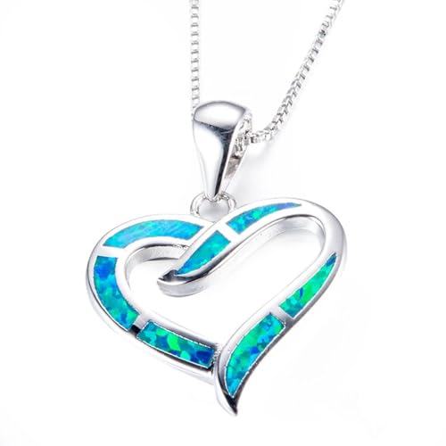 SKJUBLPG Modische herzförmige Halskette für Damen, Verlobung, Hochzeit, Schmuck, Accessoires, Mädchen, romantischer Anhänger, Einstellbar, Kristall SKJUBLPG Modische herzförmige Halskette für Damen, Verlobung, Hochzeit, Schmuck, Accessoires, Mädchen, romantischer Anhänger, Einstellbar, Kristall von SKJUBLPG