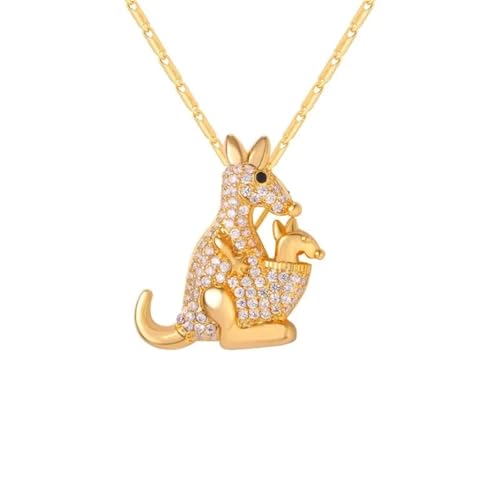 SKJUBLPG Personalisierte Anhänger-Halsketten, feiner Schmuck für Frauen, stapelbar, Einstellbar, Kristall von SKJUBLPG