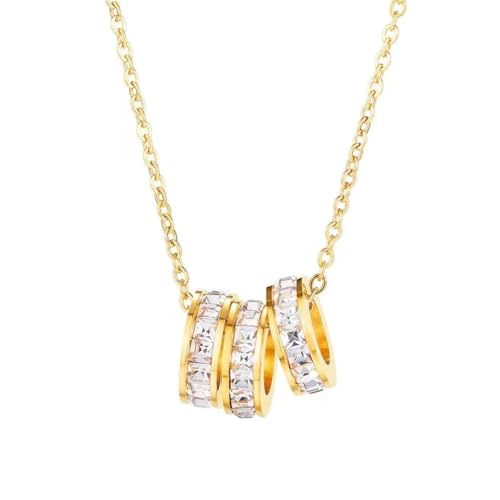 SKJUBLPG Runde Designer-Halskette mit Anhänger, für Mädchen, Schmuck, Damen, modisches Accessoire, stilvoll für den täglichen Gebrauch SKJUBLPG Runde Designer-Halskette mit Anhänger, für Mädchen, Schmuck, Damen, modisches Accessoire, stilvoll für den täglichen Gebrauch von SKJUBLPG