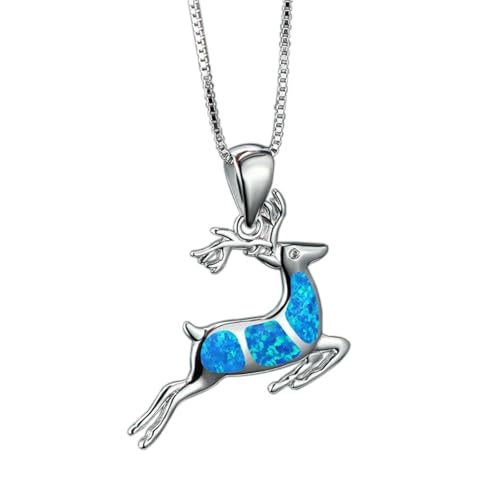 SKJUBLPG Süßer Elch-Anhänger für Damen, Accessoires, Party, Mädchen, Mode, Blau, Einstellbar, Kristall SKJUBLPG Süßer Elch-Anhänger für Damen, Accessoires, Party, Mädchen, Mode, Blau, Einstellbar, Kristall von SKJUBLPG