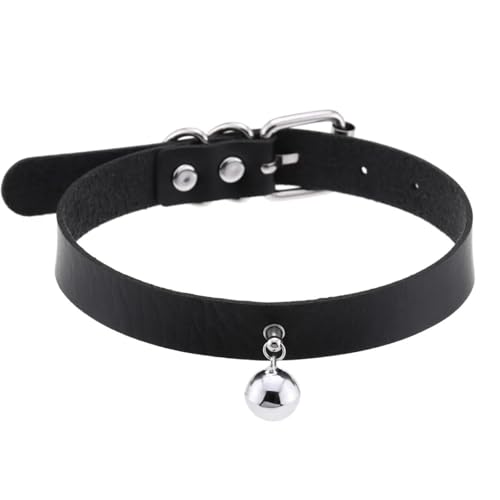 SKJUBLPG Verschiedene Arten von Halsketten und Anhängern für Damen und Herren, Punk, Gothic, schwarze Halskette, cooles Halsband, Einstellbar, Kristall von SKJUBLPG