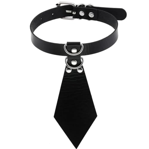 SKJUBLPG Verschiedene Arten von Halsketten und Anhängern für Damen und Herren, Punk, Gothic, schwarze Halskette, cooles Halsband, Einstellbar, Kristall von SKJUBLPG