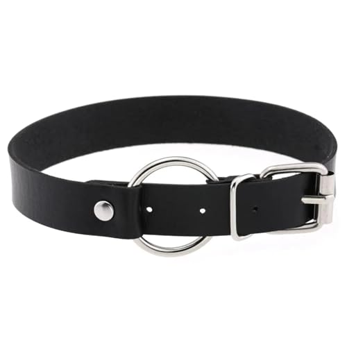 SKJUBLPG Verschiedene Arten von Halsketten und Anhängern für Damen und Herren, Punk, Gothic, schwarze Halskette, cooles Halsband, Einstellbar, Kristall von SKJUBLPG