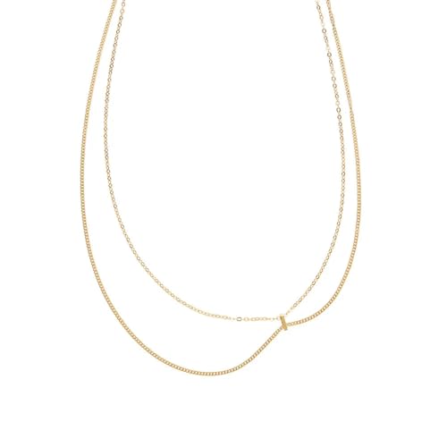 SKJUBLPG Verstellbare, doppellagige Schlüsselbeinkette, flexibler Draht, Damenschmuck, Mode für den täglichen Gebrauch, Einstellbar, Kristall von SKJUBLPG