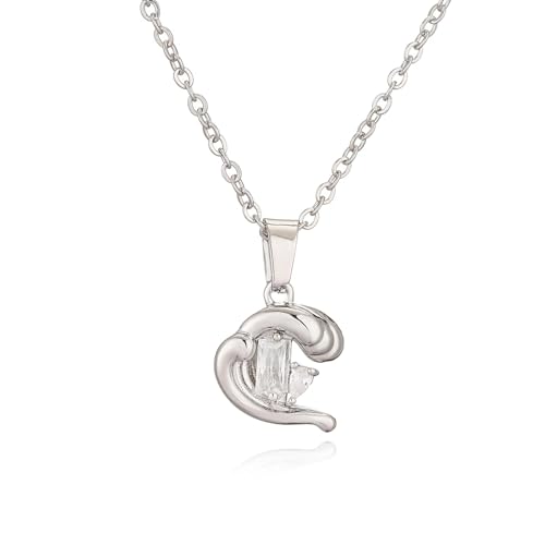 SKJUBLPG Vintage-Halskette mit Herz-Anhänger, schön und vielseitig, für Frauen und Mädchen, Einstellbar, Kristall SKJUBLPG Vintage-Halskette mit Herz-Anhänger, schön und vielseitig, für Frauen und Mädchen, Einstellbar, Kristall von SKJUBLPG