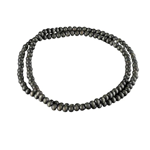 SKKIKHYBPO Halskette mit natürlichen Holzperlen, 8 mm, klobige Strang-Halsketten, handgefertigt, Afrika-Holzkette für Damen und Herren von SKKIKHYBPO