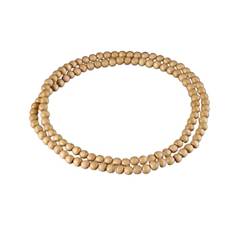 SKKIKHYBPO Halskette mit natürlichen Holzperlen, 8 mm, klobige Strang-Halsketten, handgefertigt, Afrika-Holzkette für Damen und Herren von SKKIKHYBPO