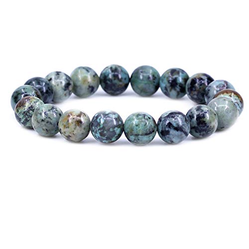 SKKIKHYBPO Modisches Stretch-Armband für Damen und Herren, 10 mm, runde Perlen, Jaspis, 17,8 cm, Unisex, Stein SKKIKHYBPO Modisches Stretch-Armband für Damen und Herren, 10 mm, runde Perlen, Jaspis, 17,8 cm, Unisex, Stein von SKKIKHYBPO