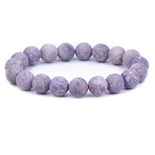 SKKIKHYBPO Modisches Stretch-Armband für Damen und Herren, 10 mm, runde Perlen, Jaspis, 17,8 cm, Unisex von SKKIKHYBPO