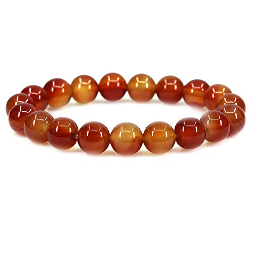 SKKIKHYBPO Modisches Stretch-Armband für Damen und Herren, 10 mm, runde Perlen, Jaspis, 17,8 cm, Unisex SKKIKHYBPO Modisches Stretch-Armband für Damen und Herren, 10 mm, runde Perlen, Jaspis, 17,8 cm, Unisex von SKKIKHYBPO