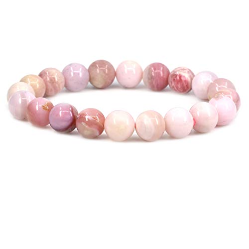 SKKIKHYBPO Modisches Stretch-Armband für Damen und Herren, 10 mm, runde Perlen, Jaspis, 17,8 cm, Unisex SKKIKHYBPO Modisches Stretch-Armband für Damen und Herren, 10 mm, runde Perlen, Jaspis, 17,8 cm, Unisex von SKKIKHYBPO
