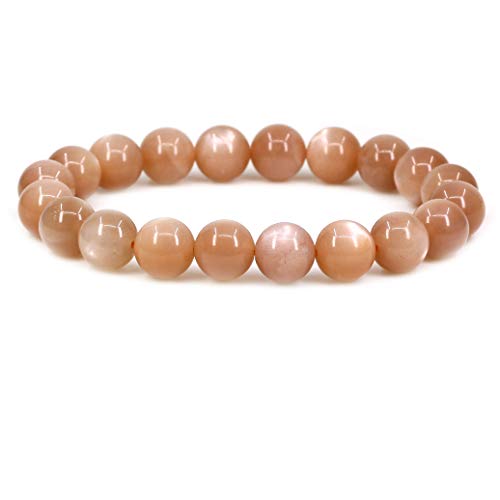 SKKIKHYBPO Modisches Stretch-Armband für Damen und Herren, 10 mm, runde Perlen, Jaspis, 17,8 cm, Unisex von SKKIKHYBPO