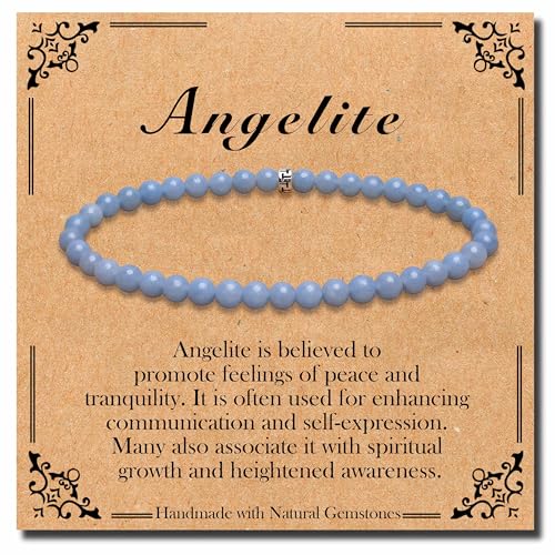 SKKIKHYBPO Natürliches Stretch-Armband mit Heilsteinen, 4/6/8 mm, Halbedelstein-Armband für Männer und Frauen, Stressabbau, Kristallschmuck, 4 mm, Stein SKKIKHYBPO Natürliches Stretch-Armband mit Heilsteinen, 4/6/8 mm, Halbedelstein-Armband für Männer und Frauen, Stressabbau, Kristallschmuck, 4 mm, Stein von SKKIKHYBPO