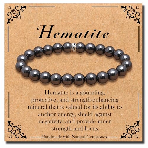 SKKIKHYBPO Natürliches Stretch-Armband mit Heilsteinen, 4/6/8 mm, Halbedelstein-Armband für Männer und Frauen, Stressabbau, Kristallschmuck, 8 mm, Stein SKKIKHYBPO Natürliches Stretch-Armband mit Heilsteinen, 4/6/8 mm, Halbedelstein-Armband für Männer und Frauen, Stressabbau, Kristallschmuck, 8 mm, Stein von SKKIKHYBPO