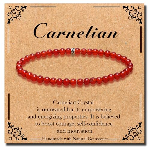 SKKIKHYBPO Natürliches Stretch-Armband mit Heilsteinen, 4/6/8 mm, Halbedelstein-Armband für Männer und Frauen, Stressabbau, Kristallschmuck, 8 mm, Stein von SKKIKHYBPO