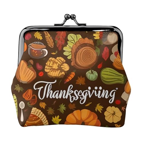 Danksagungsdruck, exquisit, vielseitig, Kussschloss, Münzgeldbörse, niedlich, klein, Reißverschluss, Geldbörse für Münzen, Karten von SKKNT