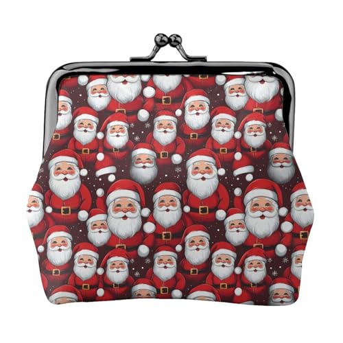 Geldbeutel mit Reißverschluss und Reißverschluss Motiv Weihnachtsmann von SKKNT
