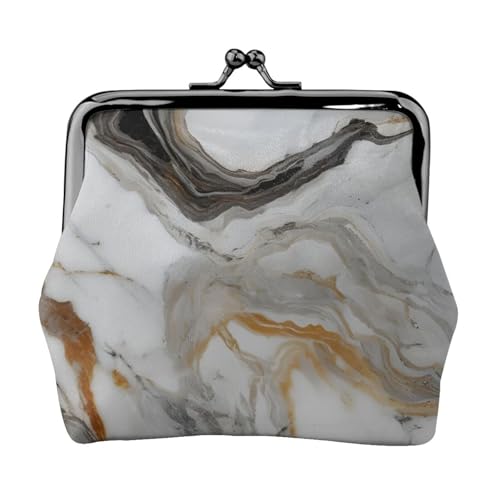 Geldbörse mit Reißverschluss und Reißverschluss - Abstraktes Marmormuster von SKKNT