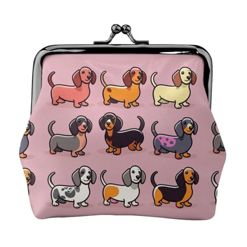 Kleine Geldbörse mit Corgi-Druck, exquisit, vielseitig, Kussschloss, niedlich, kleine Geldbörse mit Reißverschluss für Münzen, Karten von SKKNT