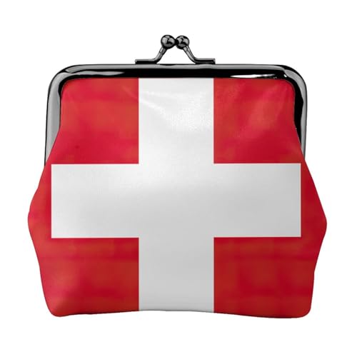 Mehrzweck-Geldbörse mit Reißverschluss Schweizer Flagge Mehrzweck-Geldbörse mit Reißverschluss Schweizer Flagge von SKKNT