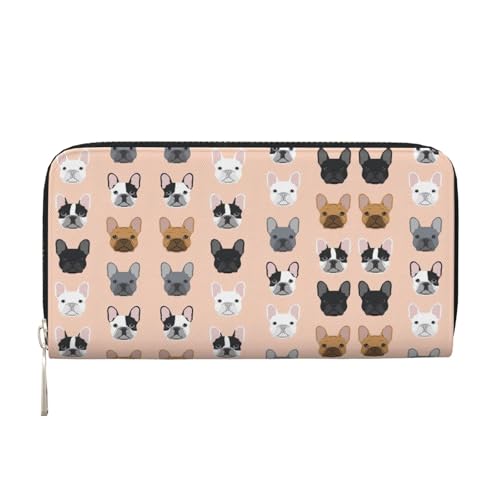 SKKNT Damen-Geldbörse mit französischem Druck, geräumig, trendig, Leder, für Freizeit und Reisen, Schwarz, Einheitsgröße, Kunst SKKNT Damen-Geldbörse mit französischem Druck, geräumig, trendig, Leder, für Freizeit und Reisen, Schwarz, Einheitsgröße, Kunst von SKKNT