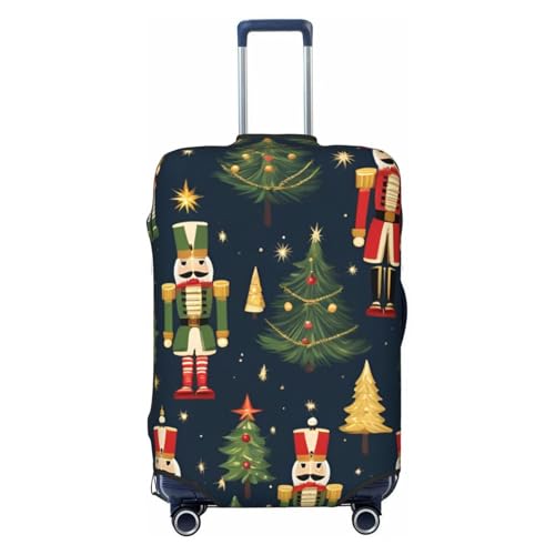 SKKNT Kofferbezug für Damen, Nussknacker, Ballett, Weihnachten, Tanz, waschbar, personalisierbar, Gepäckschutz, elastisch, kratzfest, Schwarz, Medium SKKNT Kofferbezug für Damen, Nussknacker, Ballett, Weihnachten, Tanz, waschbar, personalisierbar, Gepäckschutz, elastisch, kratzfest, Schwarz, Medium von SKKNT