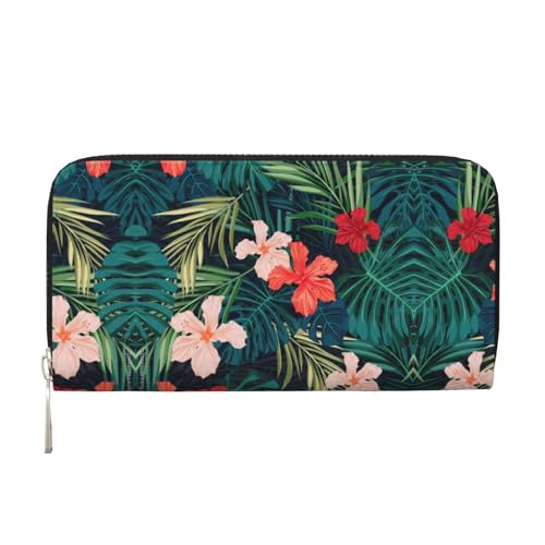 SKKNT Sommer-Geldbörse mit hawaiianischem Druck, geräumige, trendige Leder-Handbrieftasche, Clutch, für Freizeit und Reisen, Schwarz, Einheitsgröße, Kunst SKKNT Sommer-Geldbörse mit hawaiianischem Druck, geräumige, trendige Leder-Handbrieftasche, Clutch, für Freizeit und Reisen, Schwarz, Einheitsgröße, Kunst von SKKNT