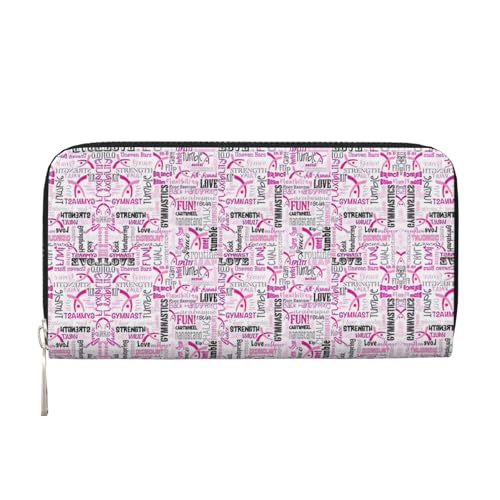 SKKNT Turn-Geldbörse mit pinkem Druck, geräumig, trendig, Leder, Handbrieftasche, Clutch, für Freizeit und Reisen, Schwarz, Einheitsgröße, Kunst SKKNT Turn-Geldbörse mit pinkem Druck, geräumig, trendig, Leder, Handbrieftasche, Clutch, für Freizeit und Reisen, Schwarz, Einheitsgröße, Kunst von SKKNT